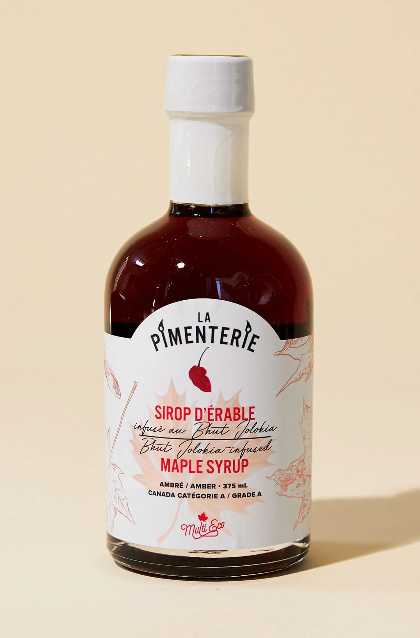 Sirop d'Érable infusé aux Piments Bhut Jolokia - sauce piquante - hot sauce - Autres-La Pimenterie